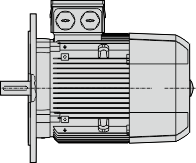 motor with one size bigger flange